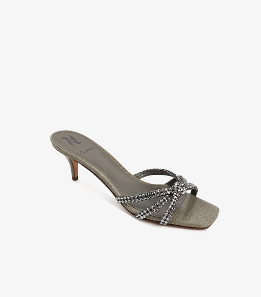 GINA CRYSTAL EMBELLISHED KITTEN HEEL