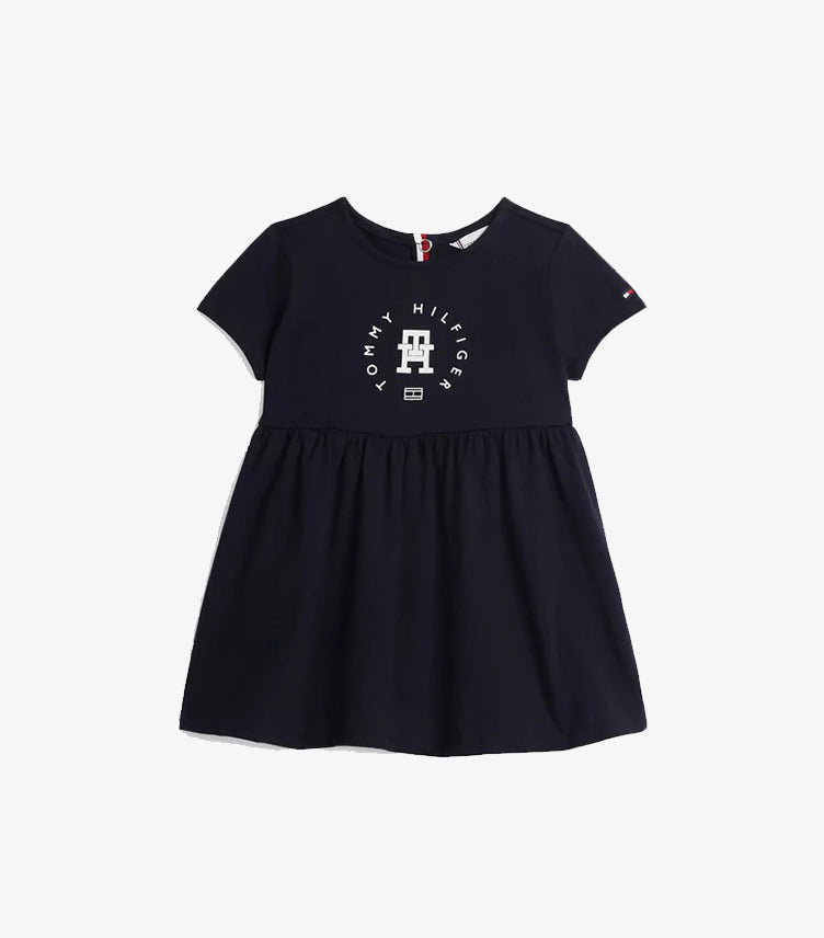 TOMMY HILFIGER DRESS WITH CENTRAL PRINT FOR LITTLE ONES