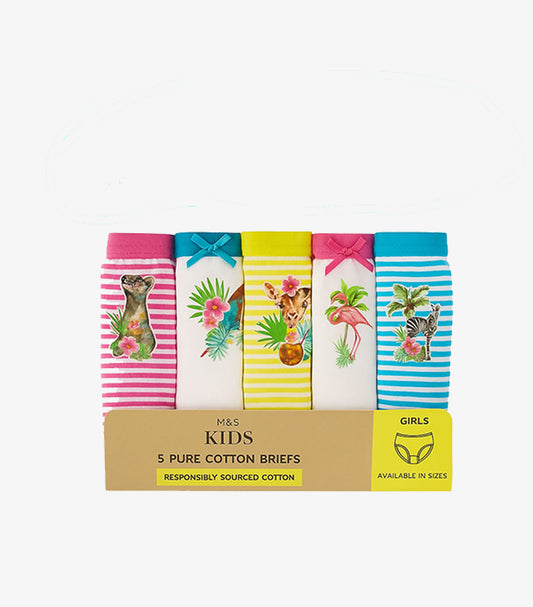 MARK SPENCER KIDS 05 PURE COTTON BRIEFS