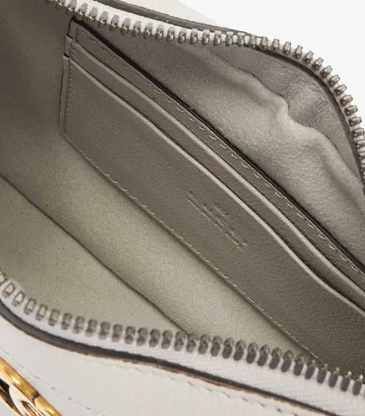 Interior of Gucci Aphrodite Small bag showing main compartment two card slots and full lining