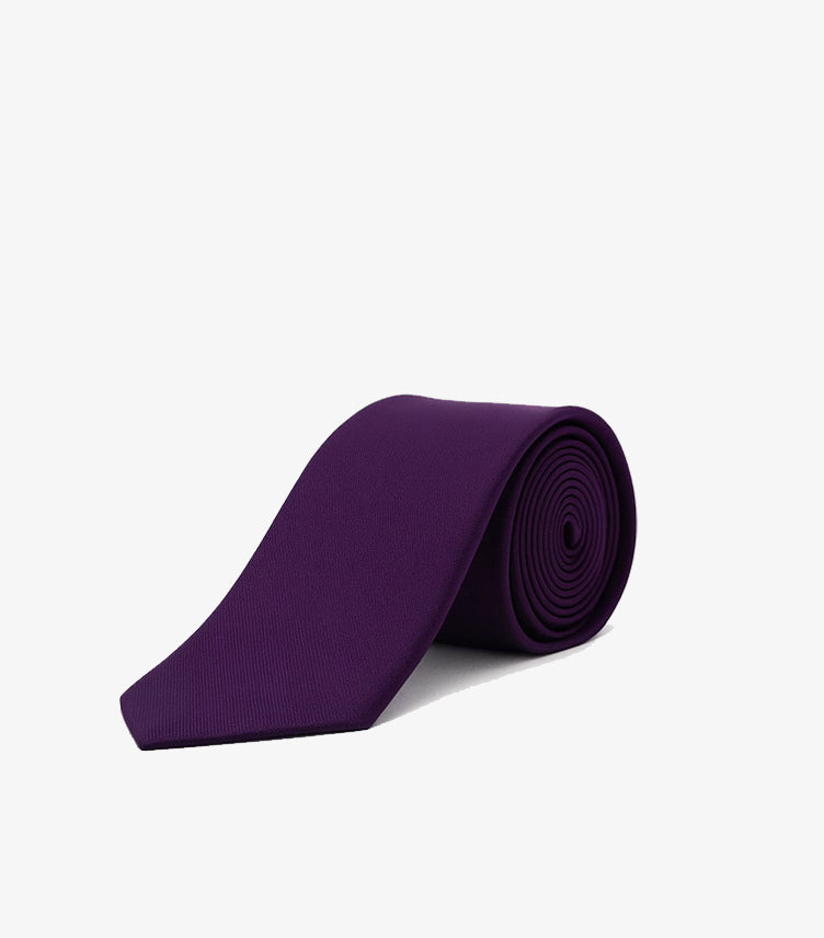 CALVIN KLEIN MEN'S SOLID PURPLE CLASSIC TIE