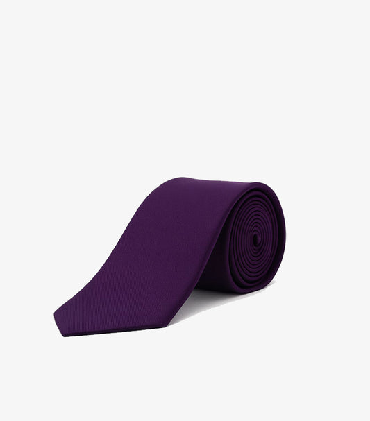 CALVIN KLEIN MEN'S SOLID PURPLE CLASSIC TIE