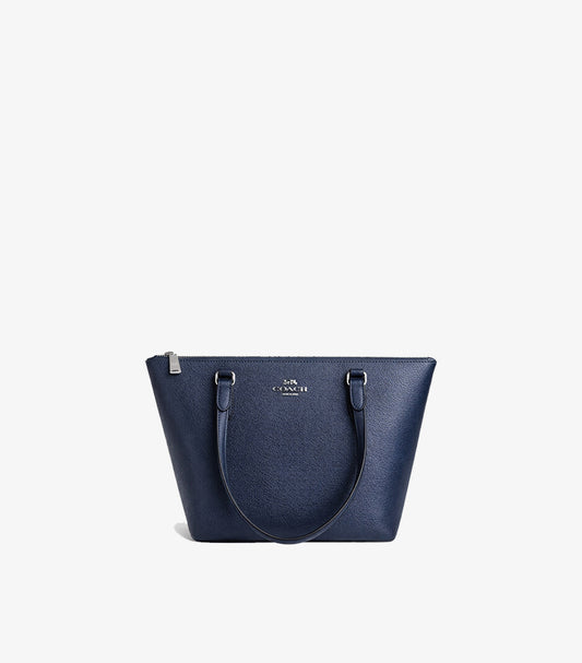 COACH WOMEN’S ZIP-TOP TOTE BAG – NAVY BLUE