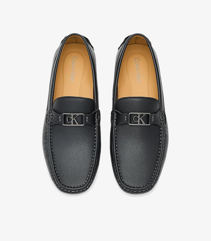 CALVIN KLEIN FELTY MEN'S LOAFERS, BLACK