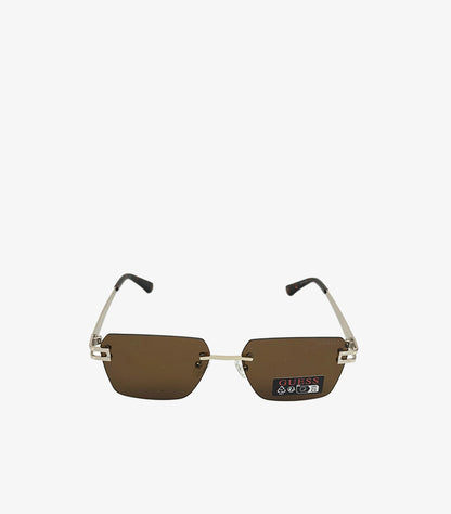 GUESS RIMLESS GEOMETRIC SUNGLASSES