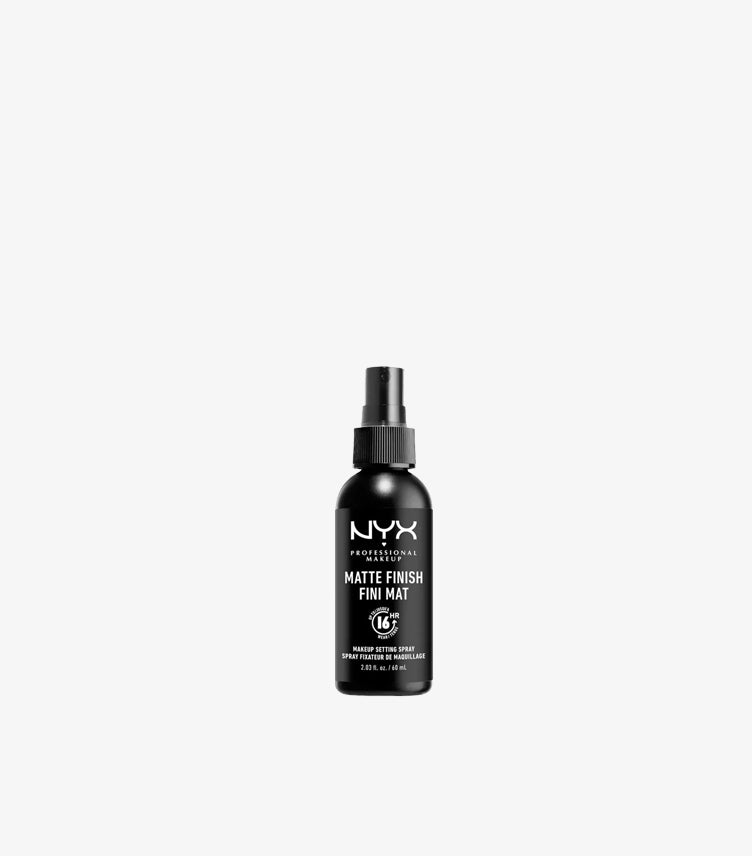 NYX Professional Makeup Matte Finish Setting Spray 60ml bottle on white background