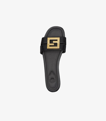 FENDI F FOLD LEATHER FLAT