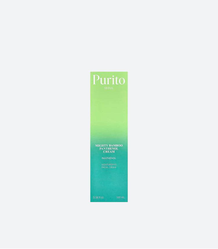 Purito Seoul Mighty Bamboo Panthenol Cream 100ml packaging box
