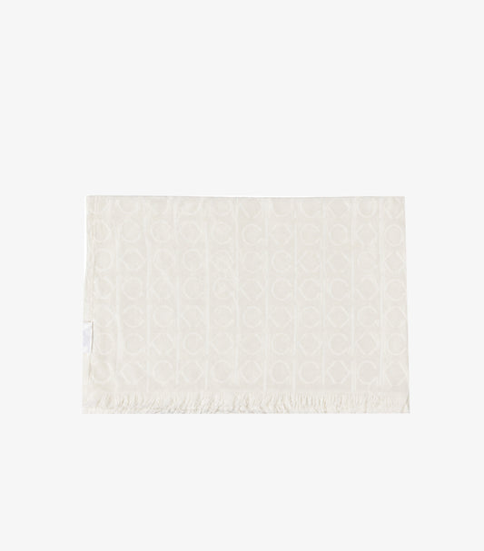 CALVIN KLEIN WOMEN’S MONOGRAM LOGO PASHMINA SCARF