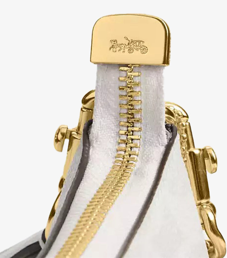 Coach Teri Leather Trim Detail Close-Up