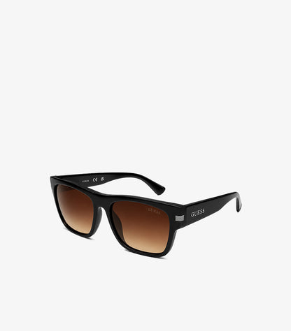 GUESS BLACK RECTANGULAR SUNGLASSES