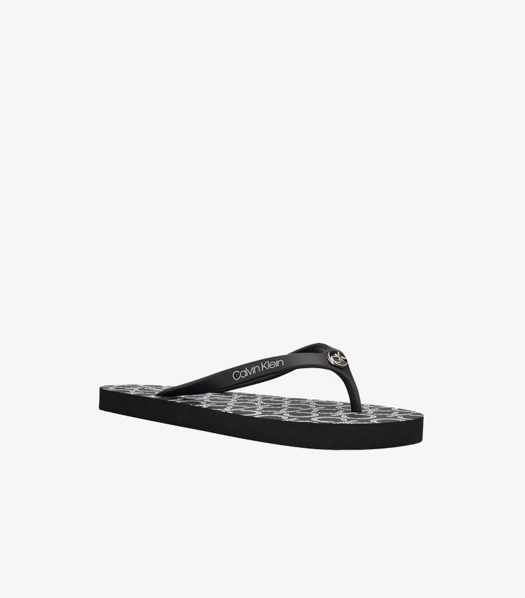 CALVIN KLEIN LOGO PRINT FLIP FLOPS