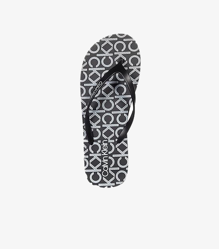 CALVIN KLEIN LOGO PRINT FLIP FLOPS