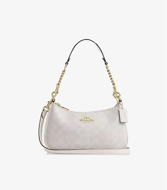 TERI SHOULDER BAG IN SIGNATURE CANVAS