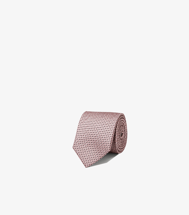 MICHAEL KORS PINK PATTERNED SILK TIE