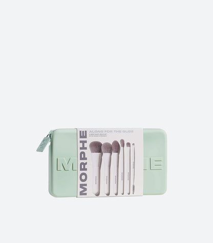 MORPHE ALONG FOR THE GLIDE 6-PIECE TRAVEL BRUSH SET & POUCH