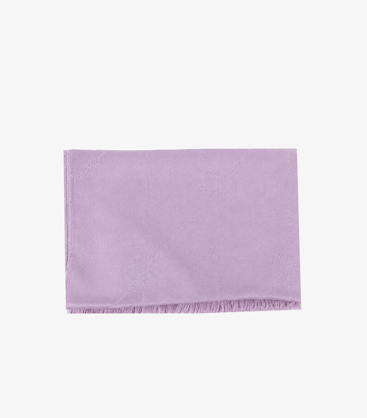 CALVIN KLEIN MONOGRAM FRINGE SCARF