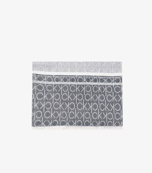 CALVIN KLEIN MONOGRAM LOGO SCARF