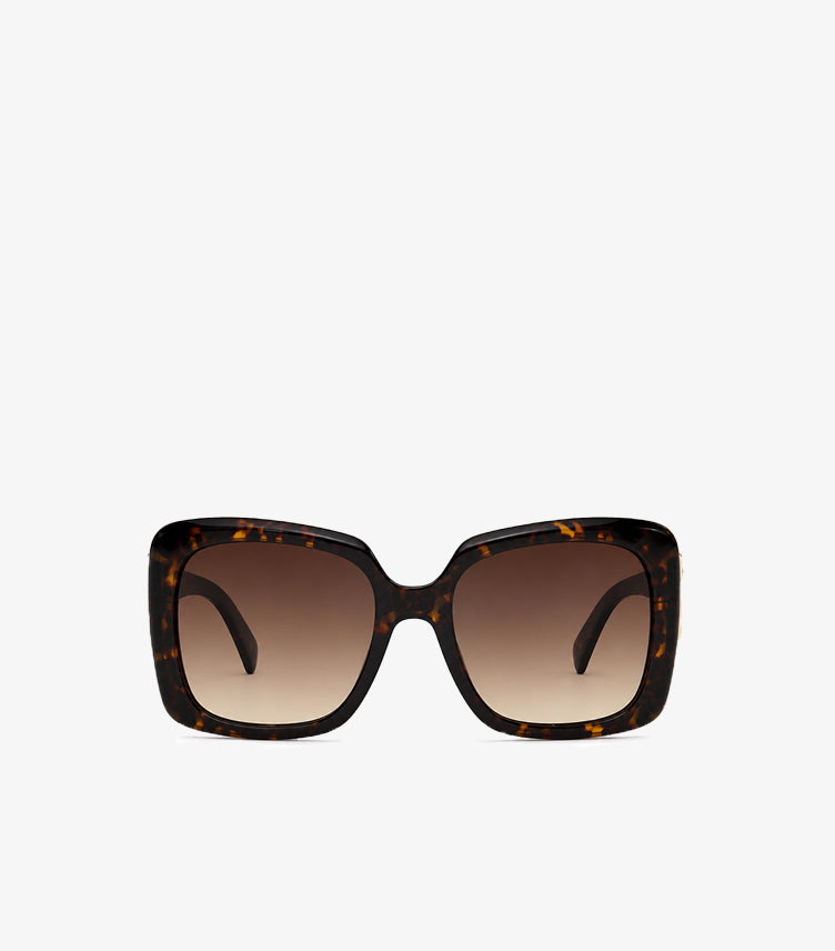 GUESS TORTOISE SQUARE SUNGLASSES