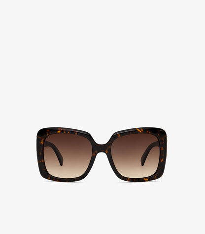 GUESS TORTOISE SQUARE SUNGLASSES