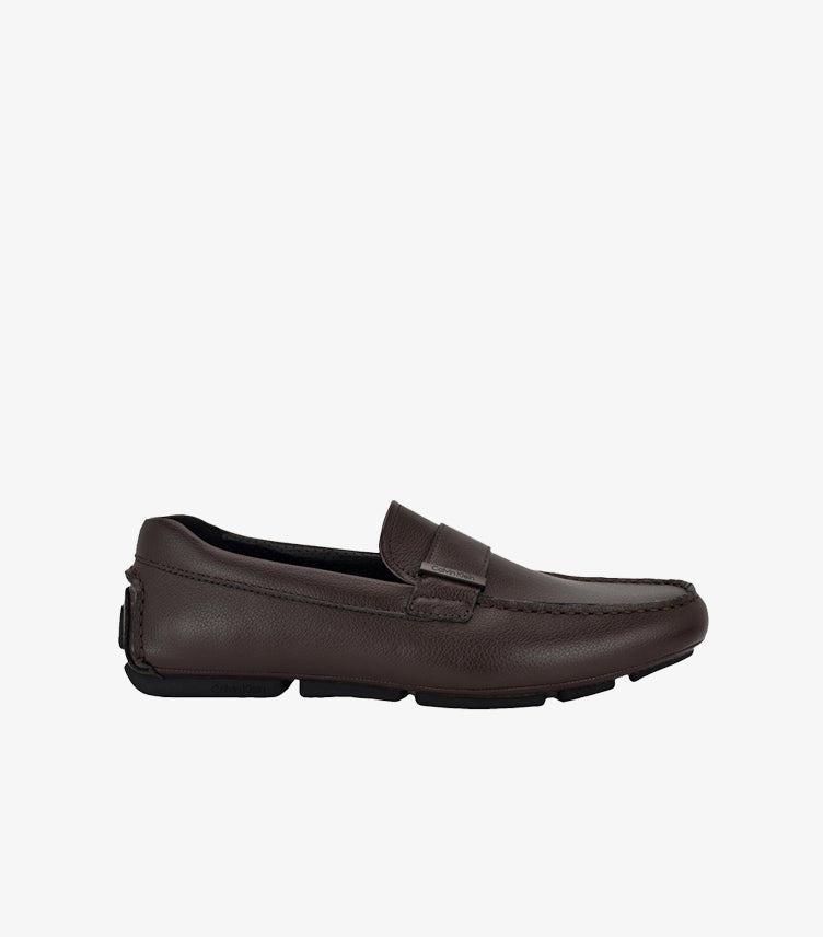 CALVIN KLEIN LEATHER DRIVER LOAFERS
