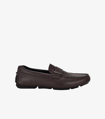 CALVIN KLEIN LEATHER DRIVER LOAFERS