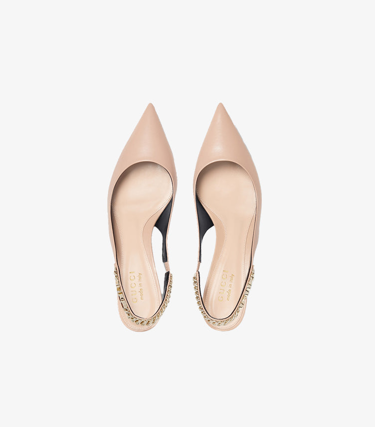 GUCCI SIGNORIA SLINGBACK PUMP HEEL