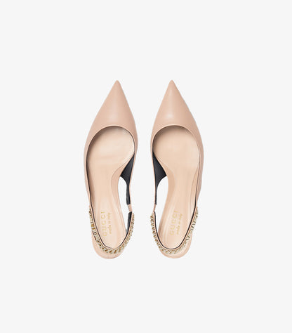 GUCCI SIGNORIA SLINGBACK PUMP HEEL