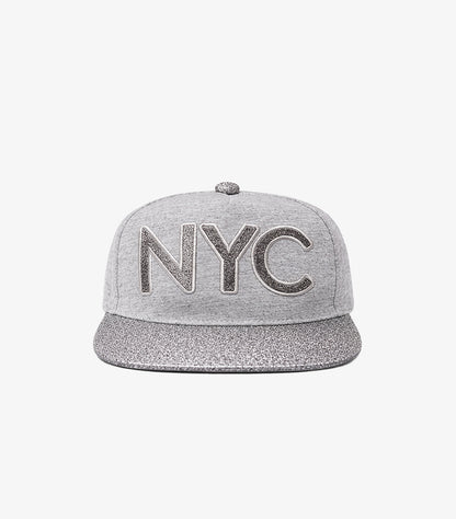 PRIMARK NYC GLITTER PEAK CAP – GREY