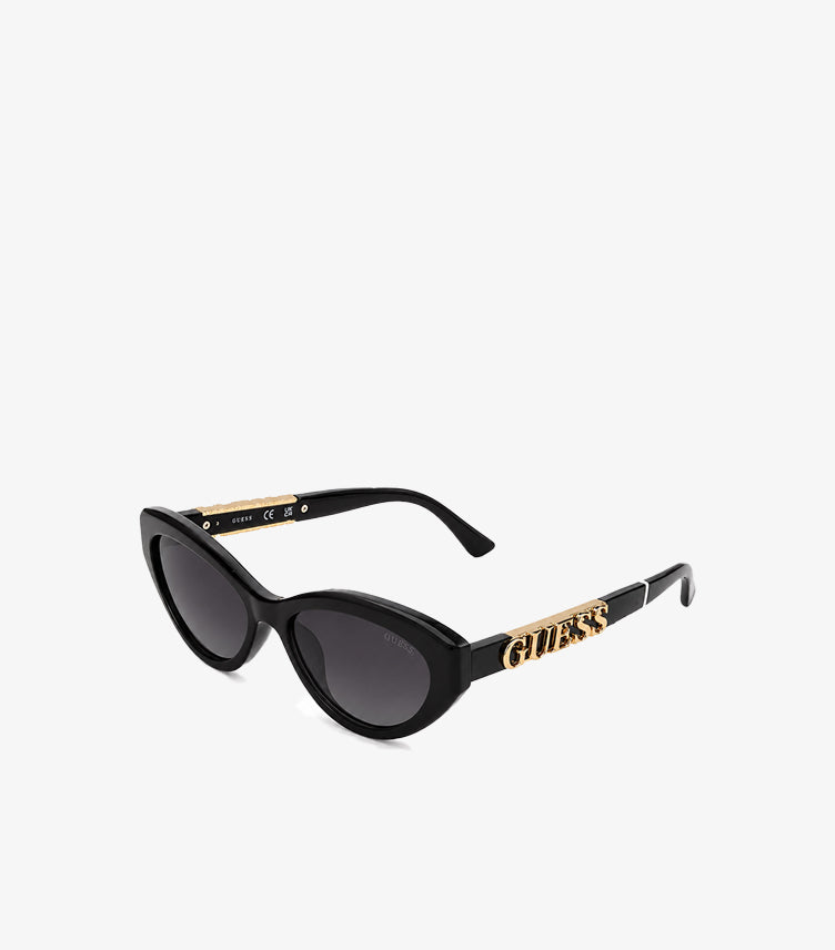 GUESS BLACK OVAL SUNGLASSES