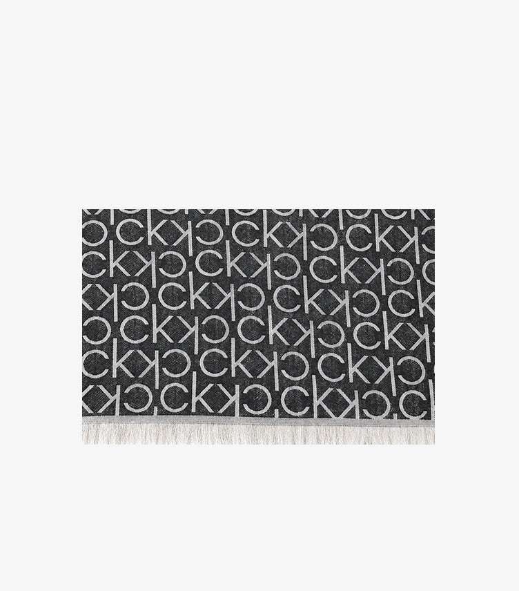 CALVIN KLEIN WOMEN’S MONOGRAM LOGO PASHMINA SCARF