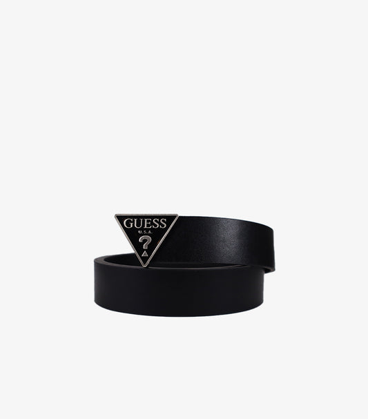 GUESS MEN’S BLACK LEATHER BELT